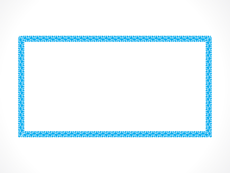 abstract artistic creative blue border vector illustrationのイラスト素材