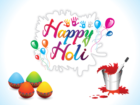abstract artistic creative holi background vector illustrationのイラスト素材