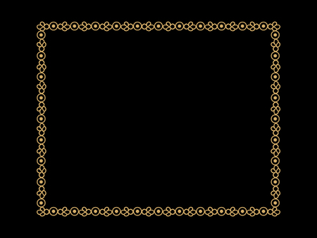 Abstract artistic creative golden frame vector illustrationのイラスト素材