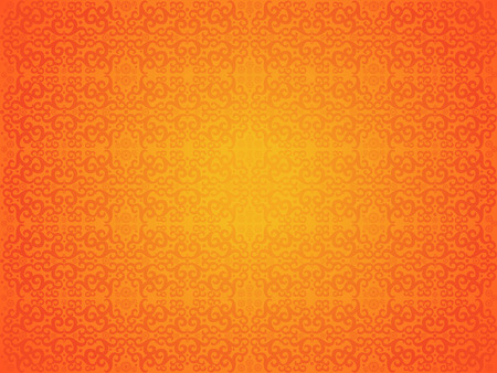 abstract artistic creative orange seamless pattern vector illustrationのイラスト素材