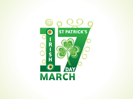 abstract artistic st patrick day vector illustrationのイラスト素材