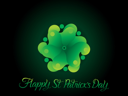 abstract creative st patrick clover vector illustrationのイラスト素材
