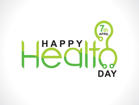 Abstract artistic health day textのイラスト素材