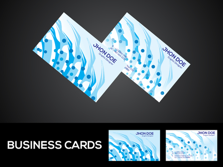 Abstract artistic creative business card templateのイラスト素材