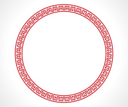 Abstract artistic creative red borderのイラスト素材