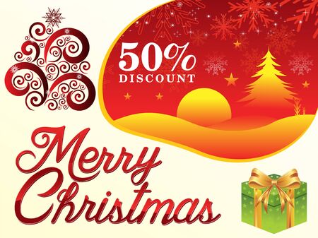 Abstract artistic creative christmas giftのイラスト素材