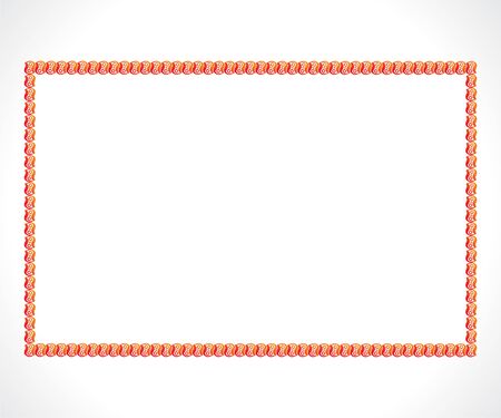 Abstract artistic creative red borderのイラスト素材