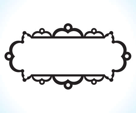abstract creative black border vector illustrationのイラスト素材