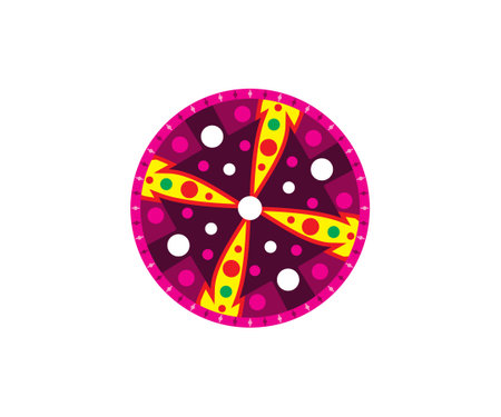 abstract artistic creative colorful circle vector illustrationのイラスト素材