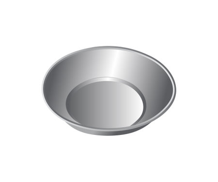 artistic creative steel bowl vector illustrationのイラスト素材