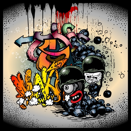 Graffitiのイラスト素材