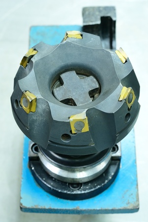 Big face milling tool of computer NC machineの写真素材