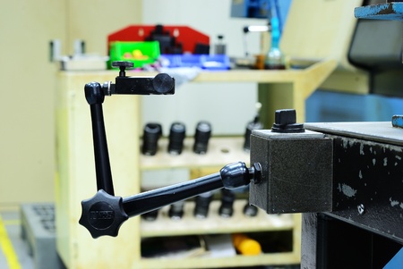 Holder for dial guage of Computer NC machineの写真素材