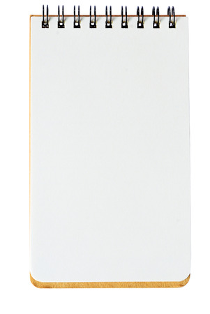 A new notebook on thhe white isolated の写真素材