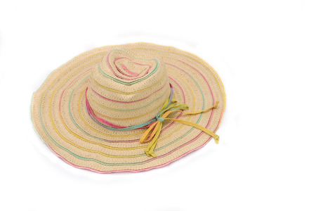 Cotton hat on isolated white background の写真素材