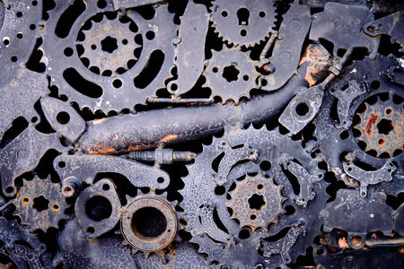 Abstract old black gear background for graphic designerの写真素材