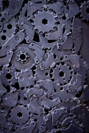 Abstract old black gear background for graphic designerの写真素材
