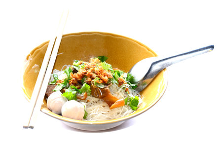 thai noodle soupの写真素材