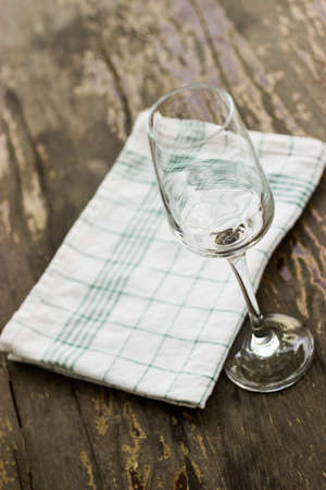 Wine Glass on a wooden table