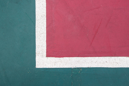 futsal court indoor sport stadium with mark, white line in the stadium.の写真素材