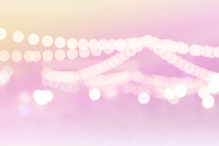 Lights blurred bokeh background in Thailand festival night party