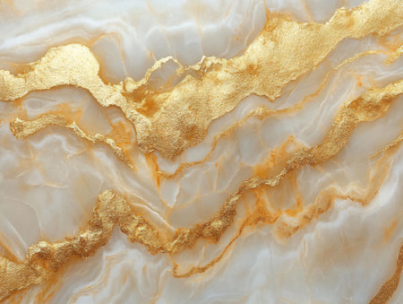 Marble patterned texture background. Abstract natural marble with gold veins.の素材