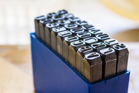 The font used for the production of crafts .の写真素材