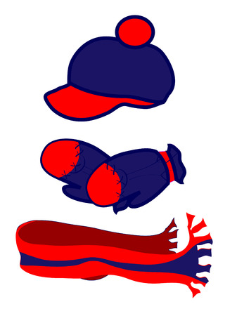 Fashion objects, vector illustrationのイラスト素材