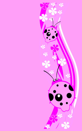 ladybird on the waveのイラスト素材