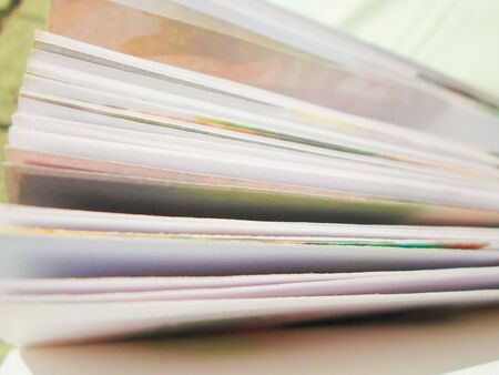 Open old book closeup backgroundの写真素材