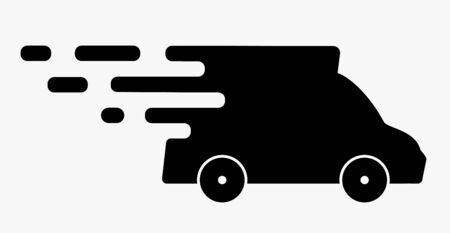Truck icon vector illustration. Flat designのイラスト素材