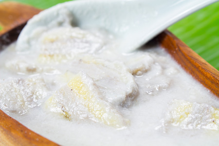 Banana in Coconut Milk.の写真素材