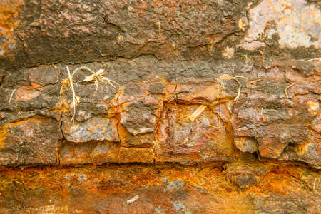 Rust on the metal rod
