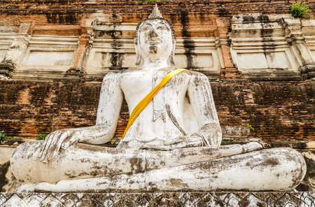 Buddha statue in Ayuttaya, Thailandの写真素材