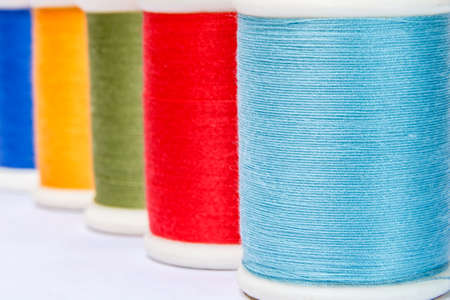 Sewing threads multicoloredの写真素材