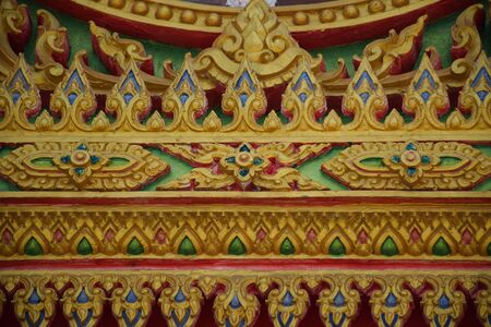 Is a pattern that is unique to Thailand by skilled technicians and exquisite workmanship in constructionの写真素材