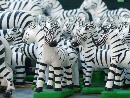 Zebra doll, one of Thai believe for local godの写真素材