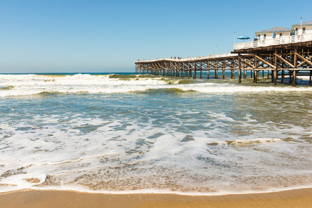 Weekend on the beach in San Diego. Resort.のeditorial素材