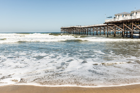 Weekend on the beach in San Diego. Resort.のeditorial素材