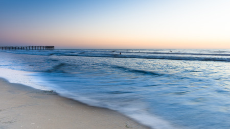 Evening on the beach near San Diego. Californiaの写真素材