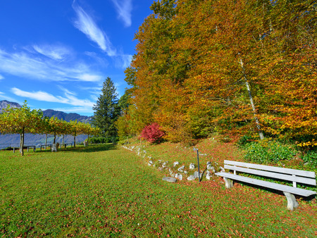 Autumn scenery in the mountains.の写真素材