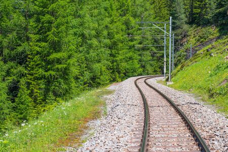 Swiss Alps Railwayの写真素材