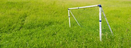 Gates for play football.の写真素材