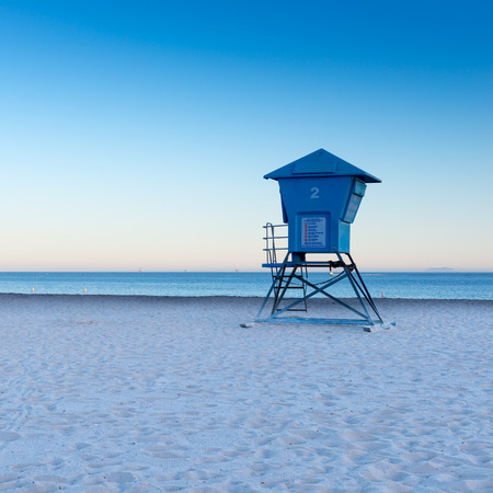 cabin on the beach, Californiaの写真素材