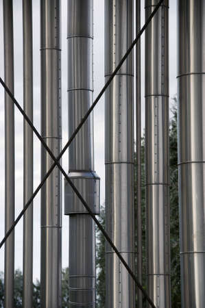 Industrial pipelines in a factory
