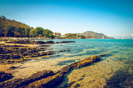 Seashore in Srichang island Thailand.の写真素材
