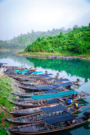 A long tail boatの写真素材