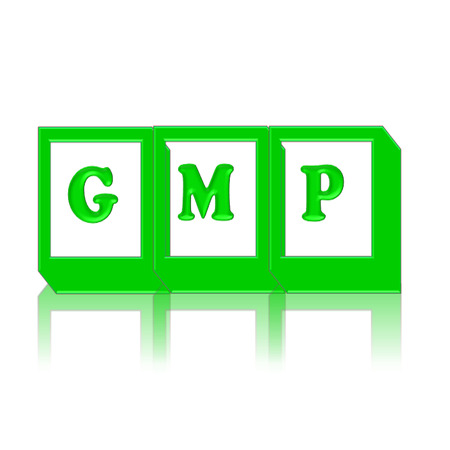 GMP image concept design on white backgroundの写真素材