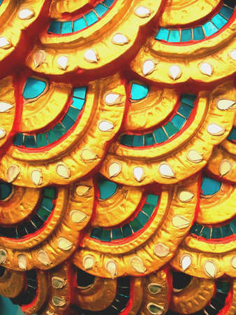 Thai dragon pattern background for concept design.