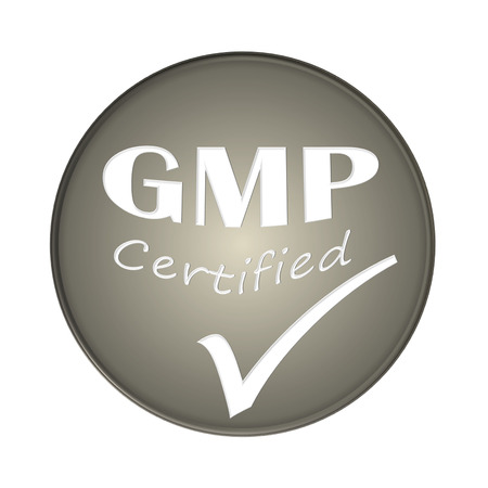 GMP certified symbol image concept design on white backgroundの写真素材